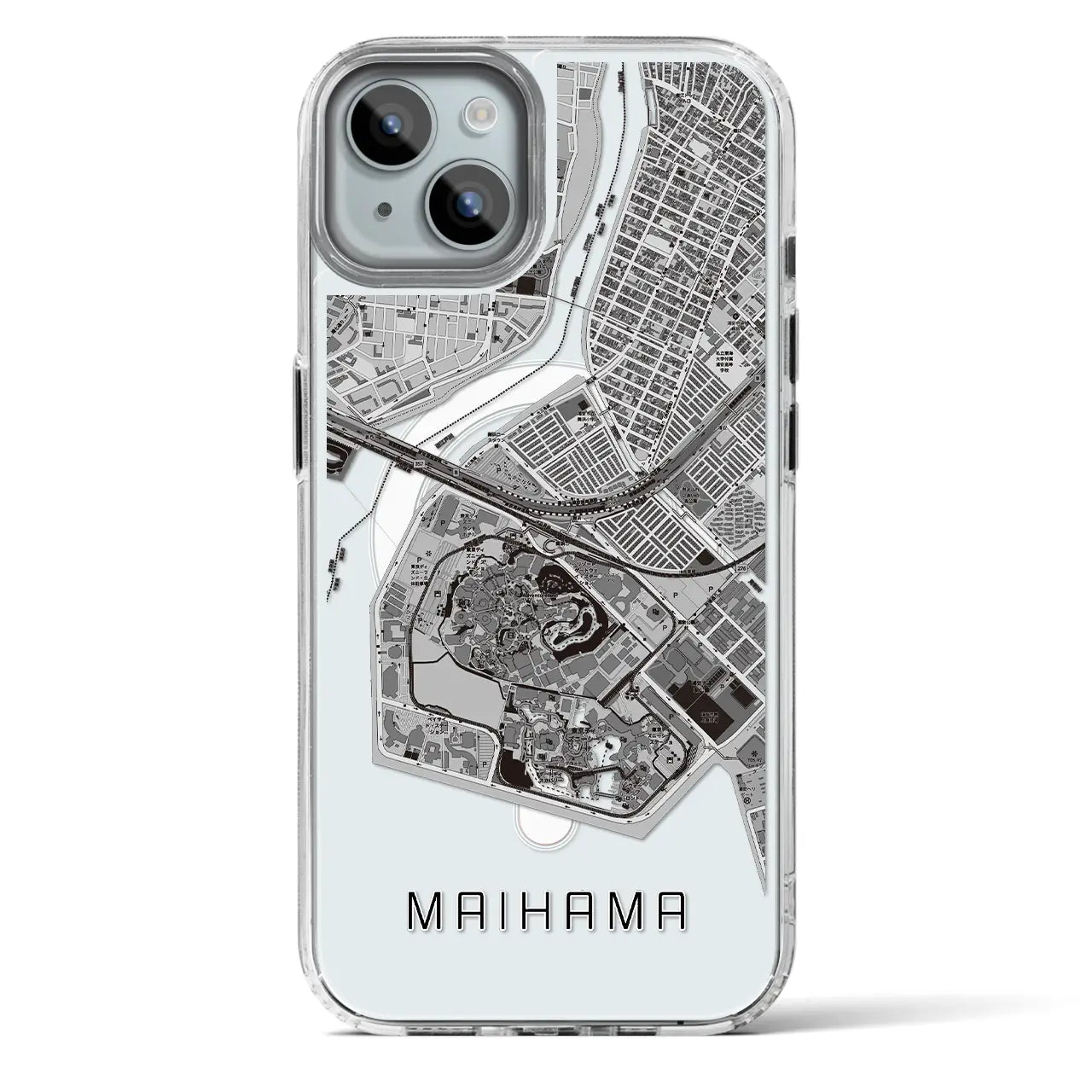【舞浜(千葉県)】地図柄iPhoneケース(MagSafeタイプ)