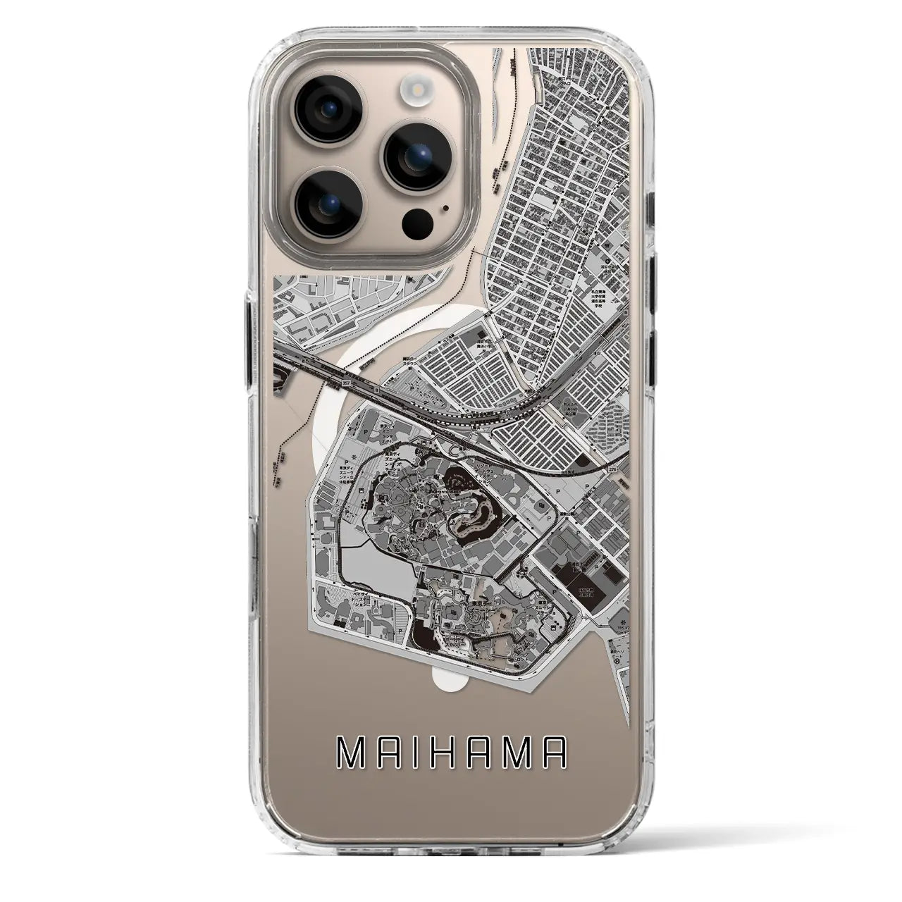【舞浜(千葉県)】地図柄iPhoneケース(MagSafeタイプ)