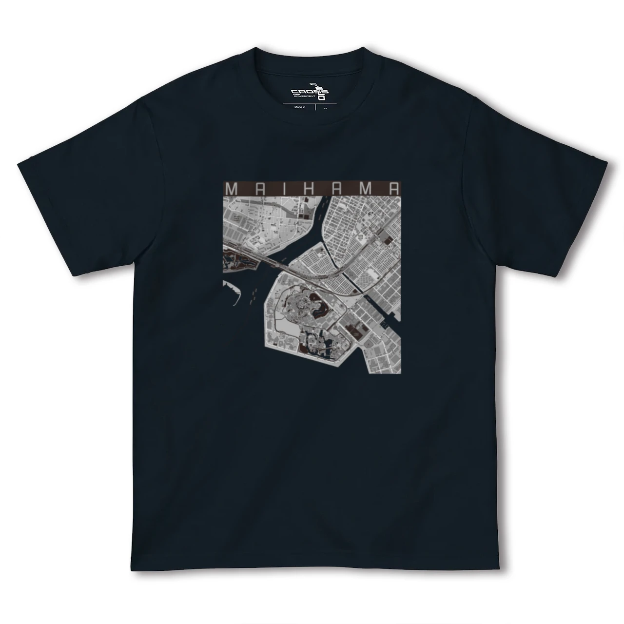 【舞浜(千葉県)】地図柄ヘビーウェイトTシャツ