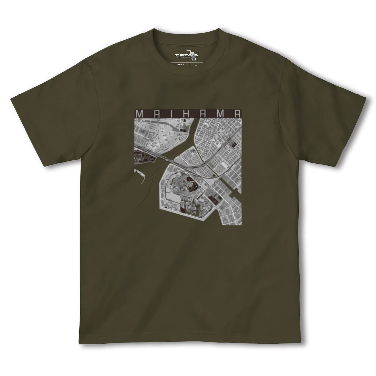 【舞浜(千葉県)】地図柄ヘビーウェイトTシャツ