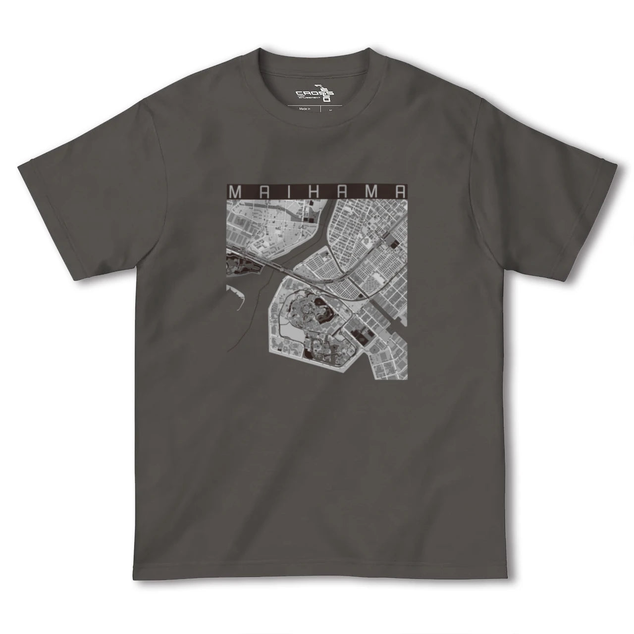 【舞浜(千葉県)】地図柄ヘビーウェイトTシャツ