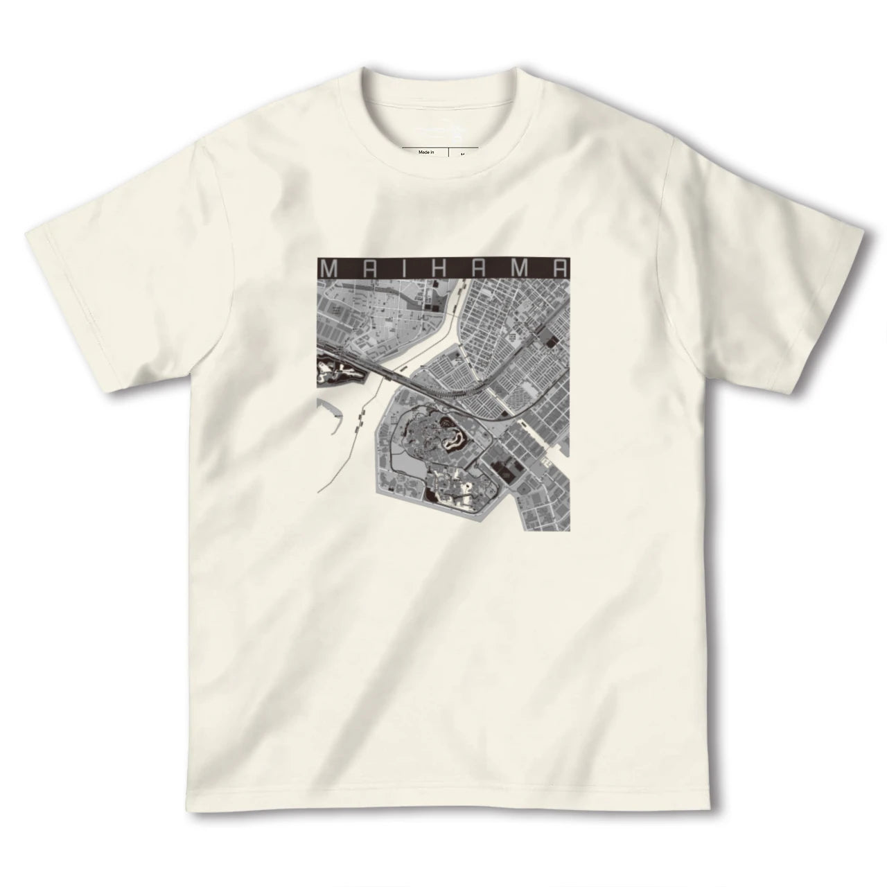 【舞浜(千葉県)】地図柄ヘビーウェイトTシャツ