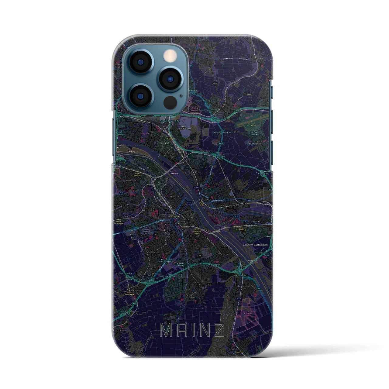 【マインツ(ドイツ)】地図柄iPhoneケース(バックカバータイプ)