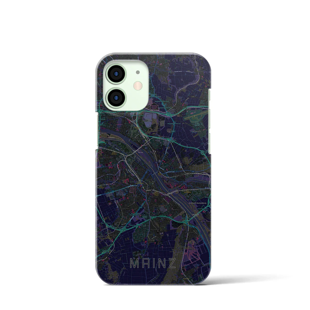 【マインツ(ドイツ)】地図柄iPhoneケース(バックカバータイプ)