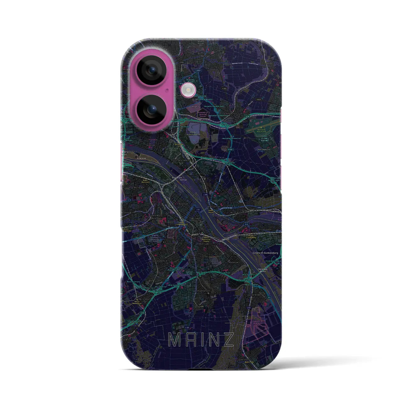 【マインツ(ドイツ)】地図柄iPhoneケース(バックカバータイプ)