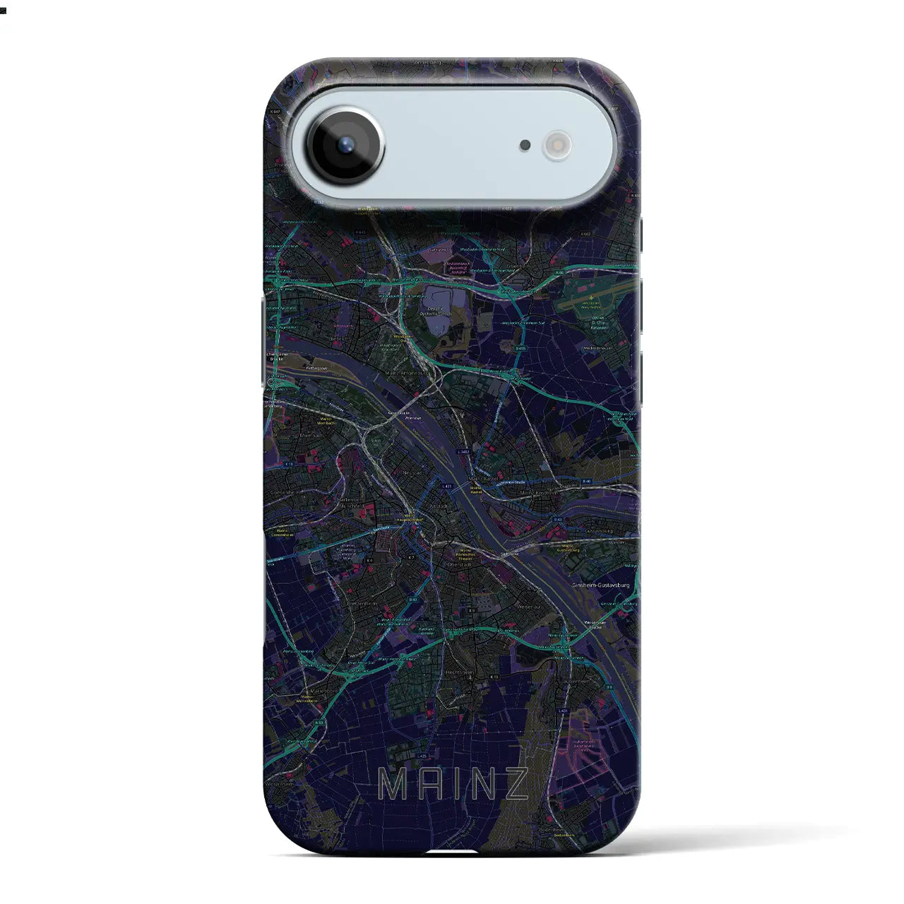 【マインツ(ドイツ)】地図柄iPhoneケース(バックカバータイプ)