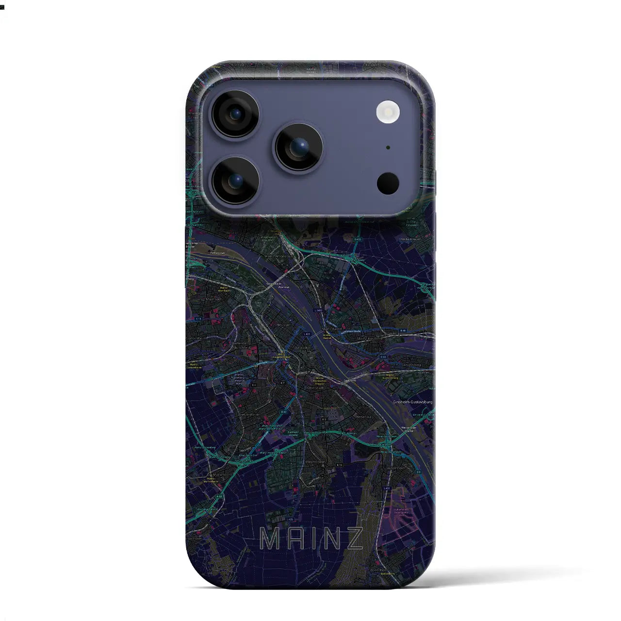 【マインツ(ドイツ)】地図柄iPhoneケース(バックカバータイプ)