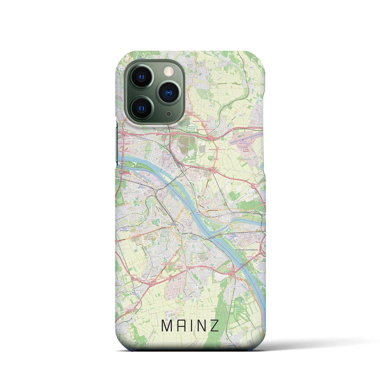【マインツ(ドイツ)】地図柄iPhoneケース(バックカバータイプ)