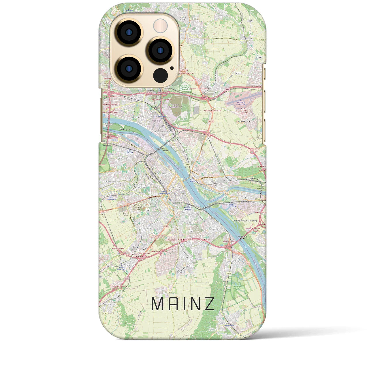 【マインツ(ドイツ)】地図柄iPhoneケース(バックカバータイプ)