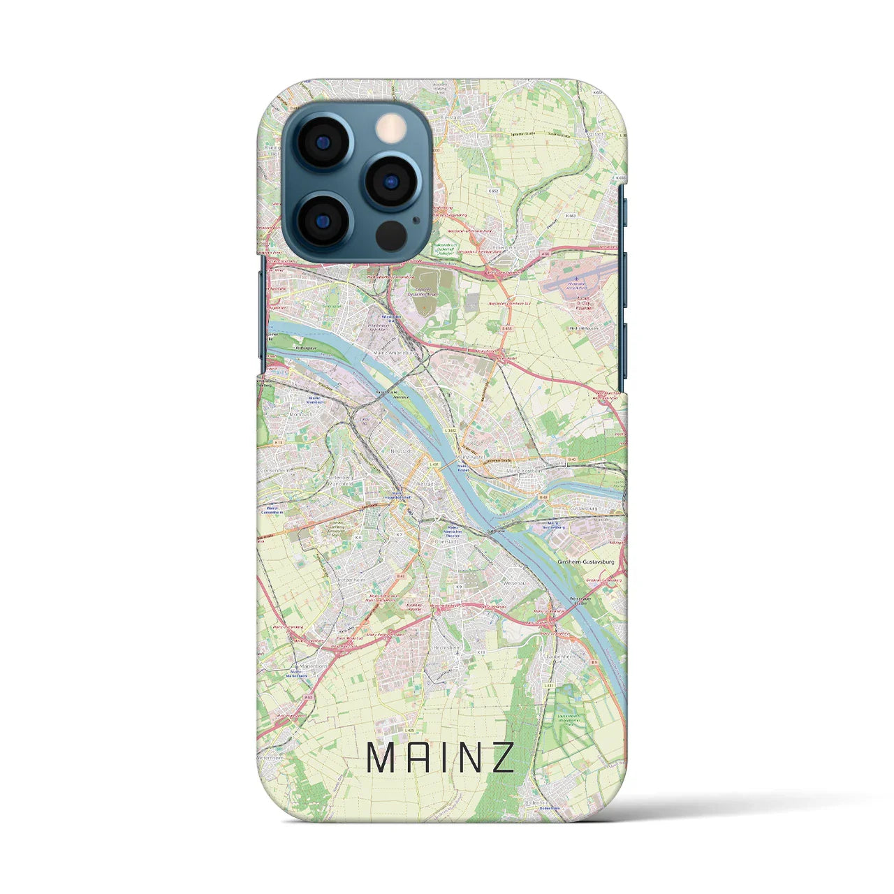 【マインツ(ドイツ)】地図柄iPhoneケース(バックカバータイプ)