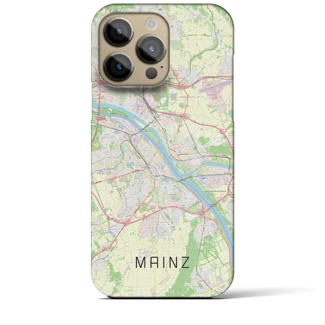 【マインツ(ドイツ)】地図柄iPhoneケース(バックカバータイプ)