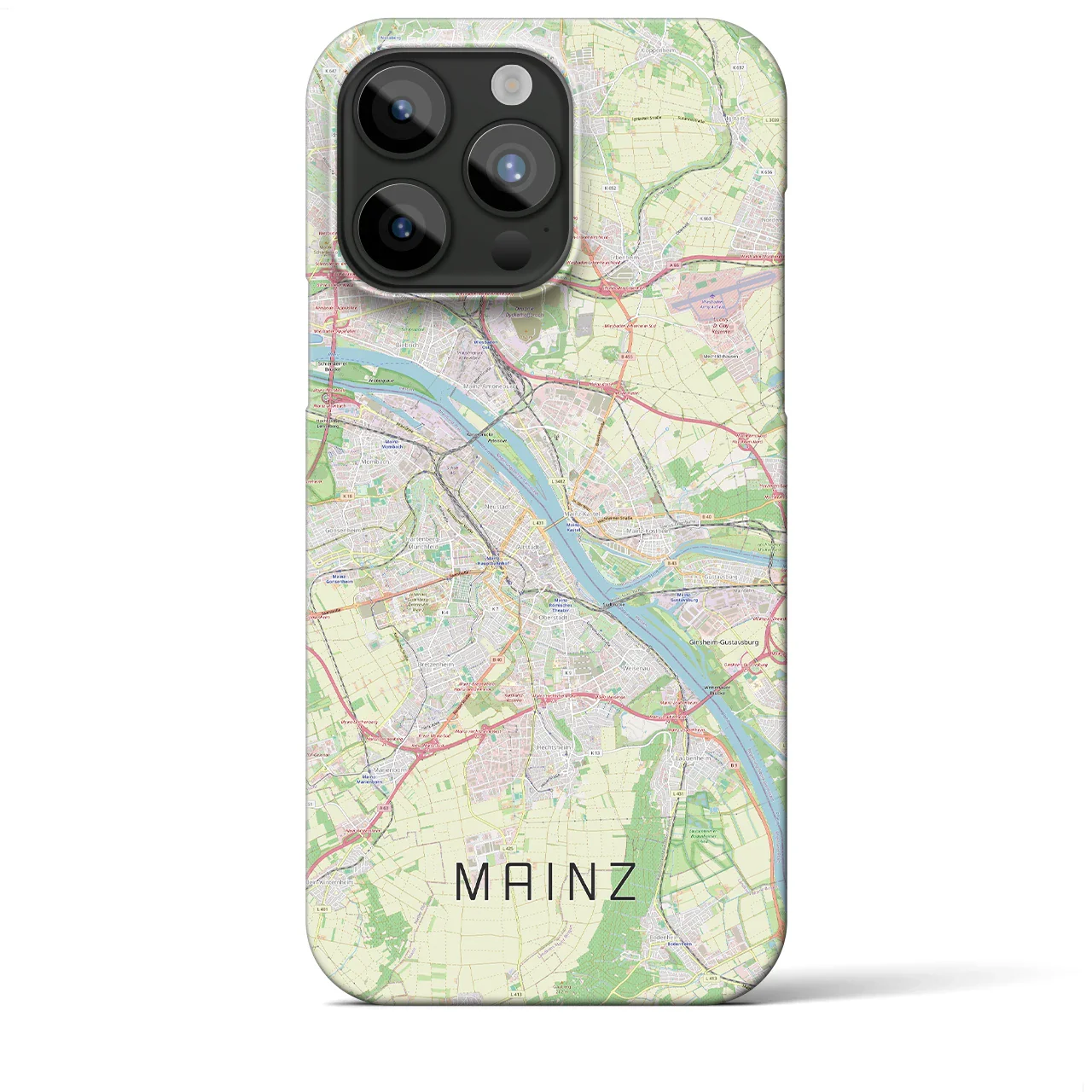 【マインツ(ドイツ)】地図柄iPhoneケース(バックカバータイプ)