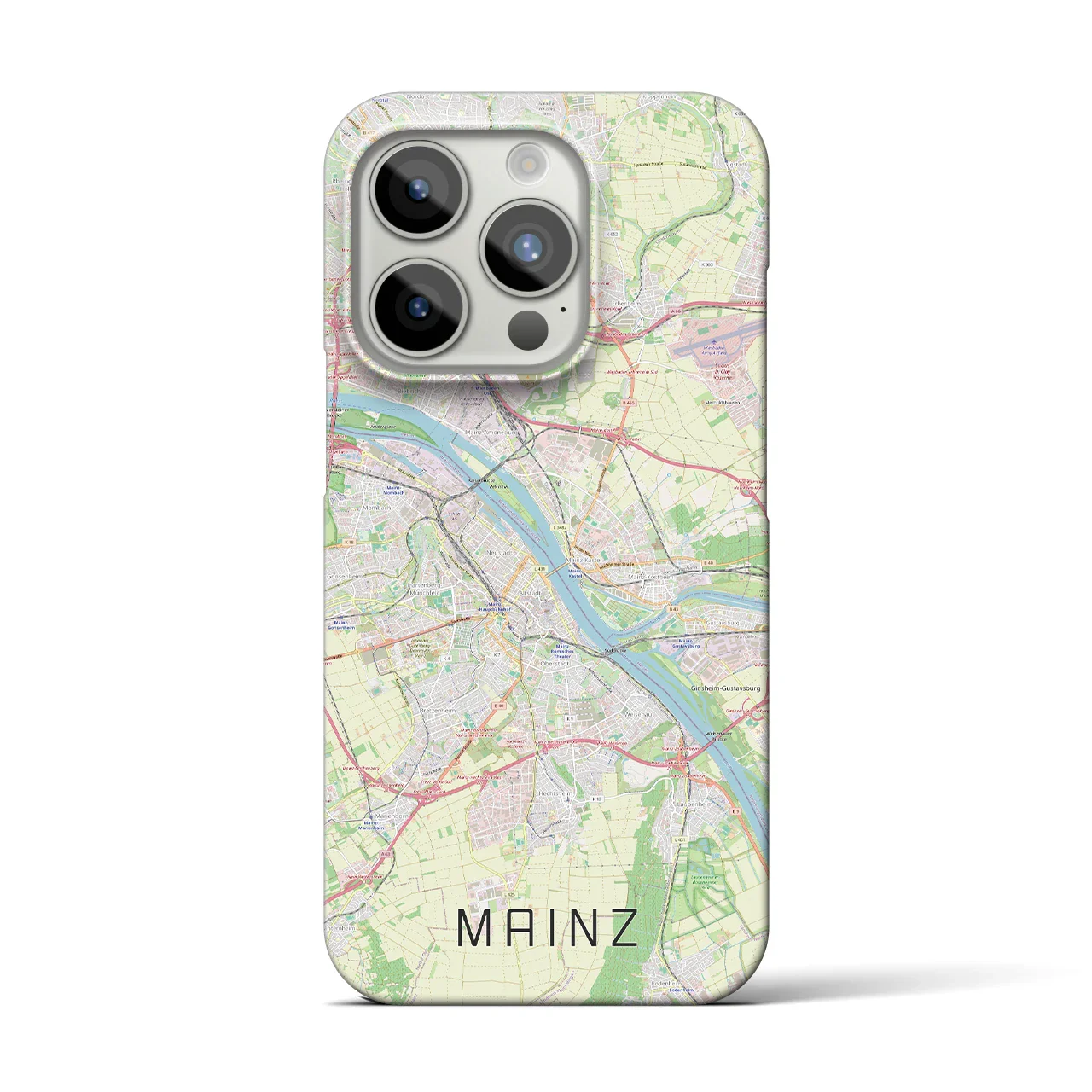 【マインツ(ドイツ)】地図柄iPhoneケース(バックカバータイプ)