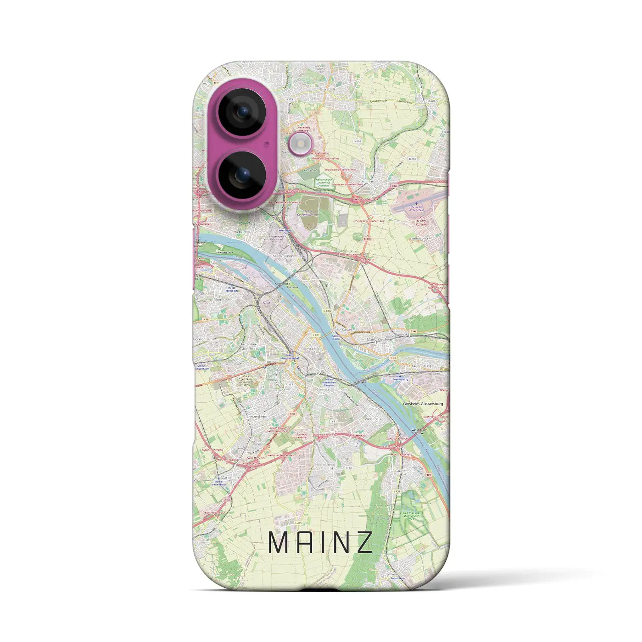 【マインツ(ドイツ)】地図柄iPhoneケース(バックカバータイプ)