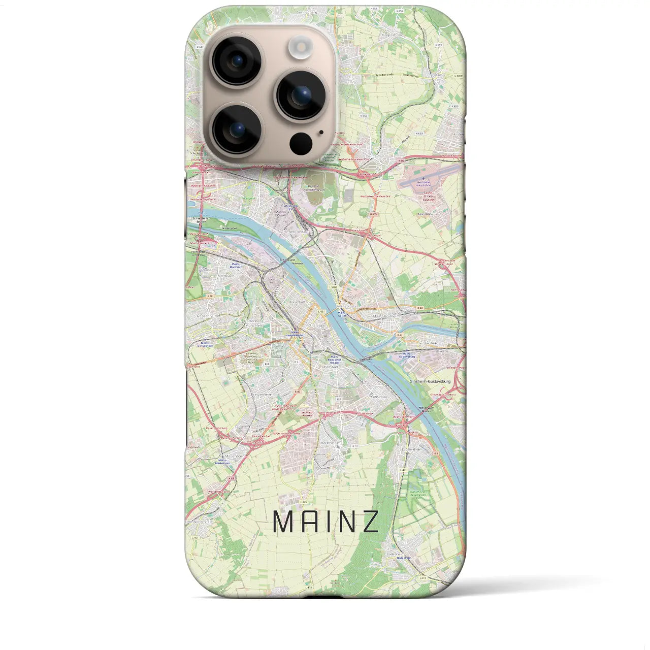 【マインツ(ドイツ)】地図柄iPhoneケース(バックカバータイプ)