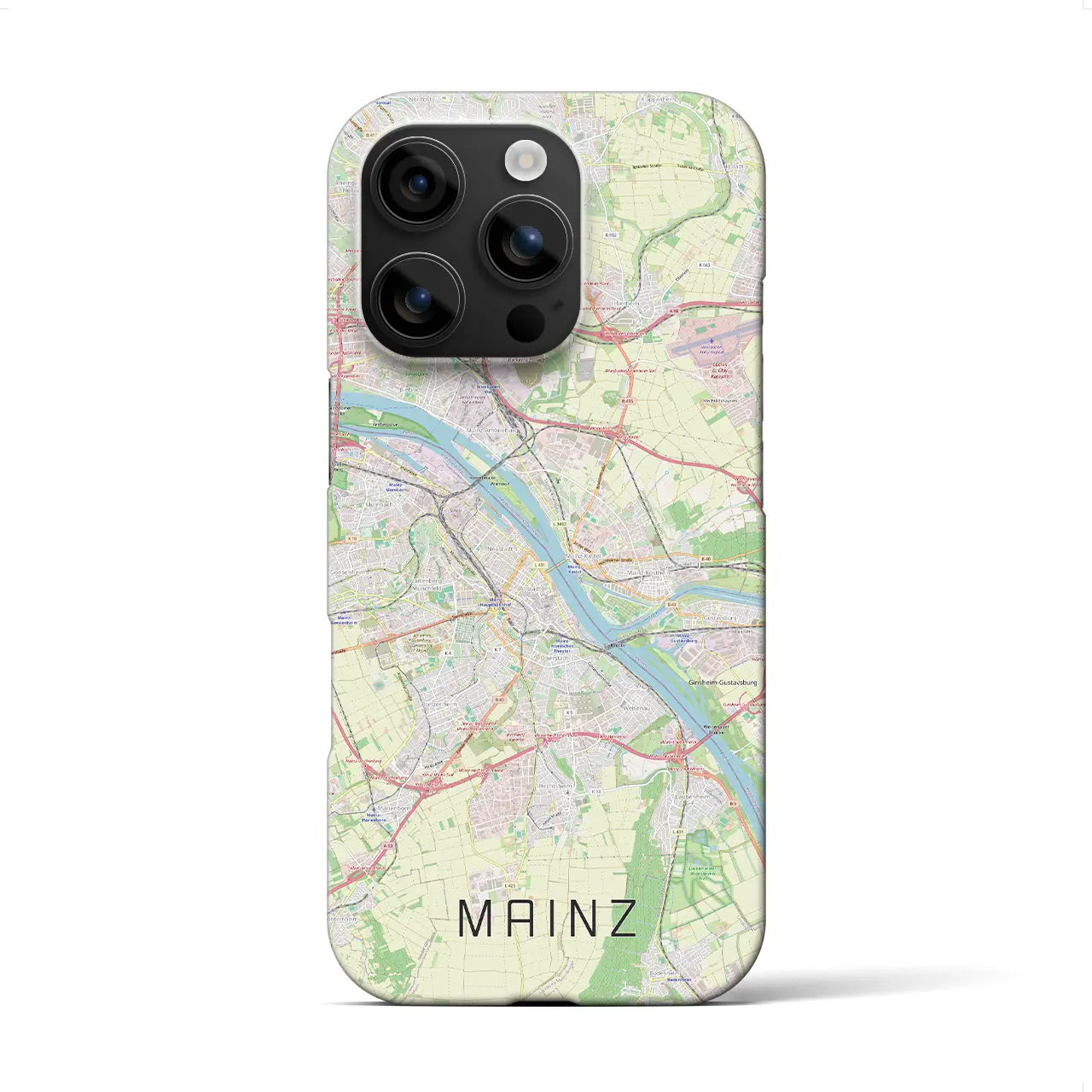 【マインツ(ドイツ)】地図柄iPhoneケース(バックカバータイプ)