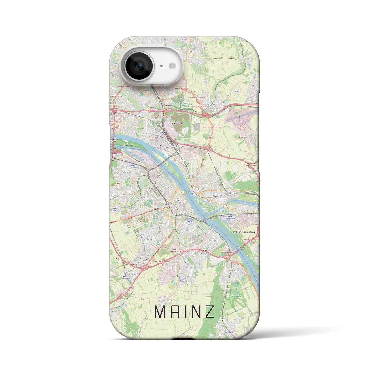 【マインツ(ドイツ)】地図柄iPhoneケース(バックカバータイプ)