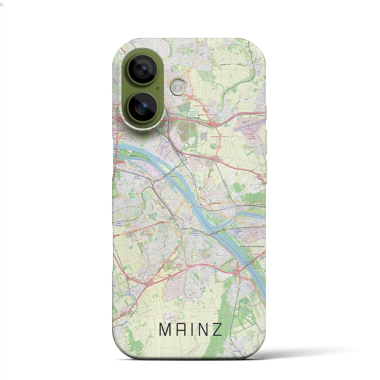 【マインツ(ドイツ)】地図柄iPhoneケース(バックカバータイプ)ナチュラル・iPhone 17 Pro Max 用