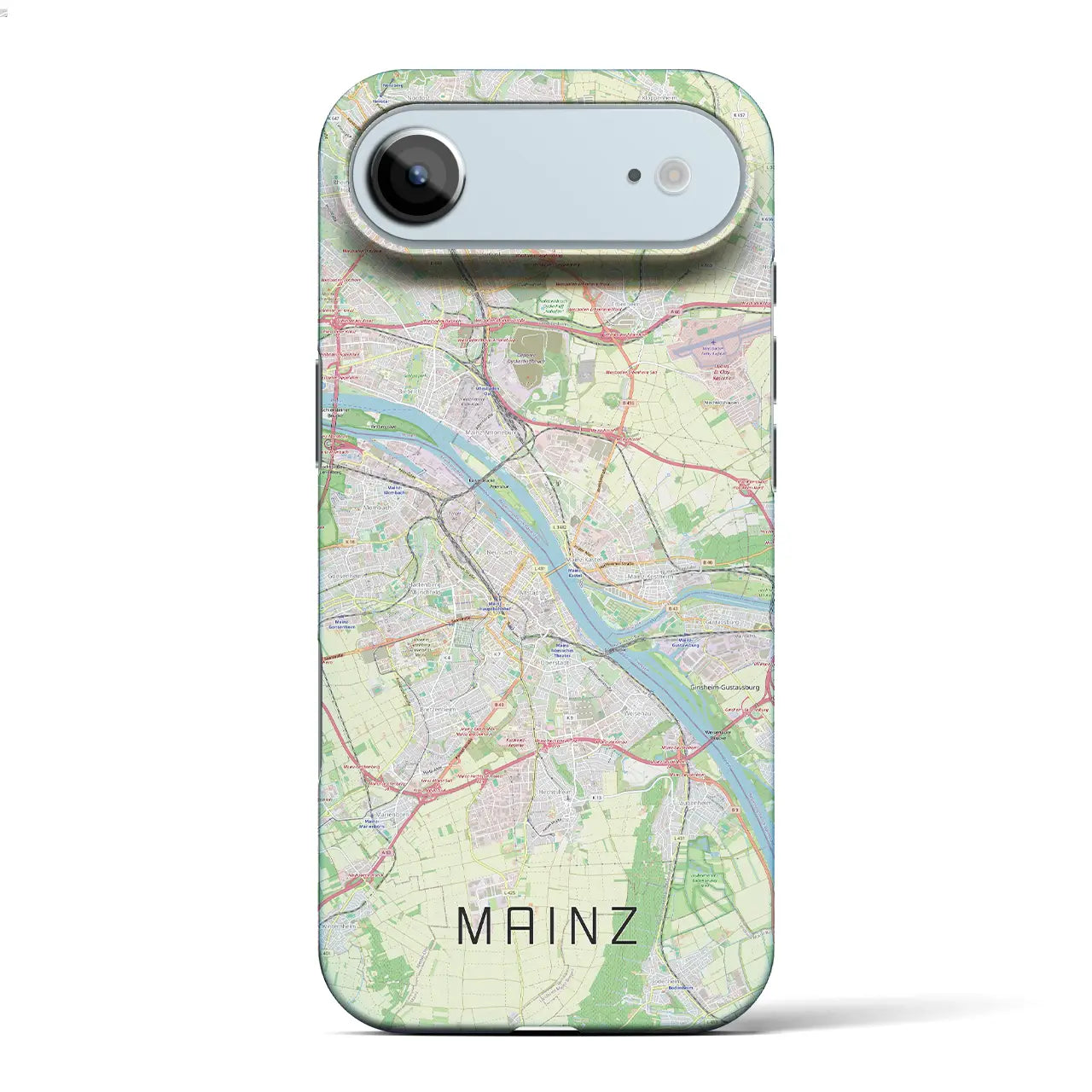 【マインツ(ドイツ)】地図柄iPhoneケース(バックカバータイプ)