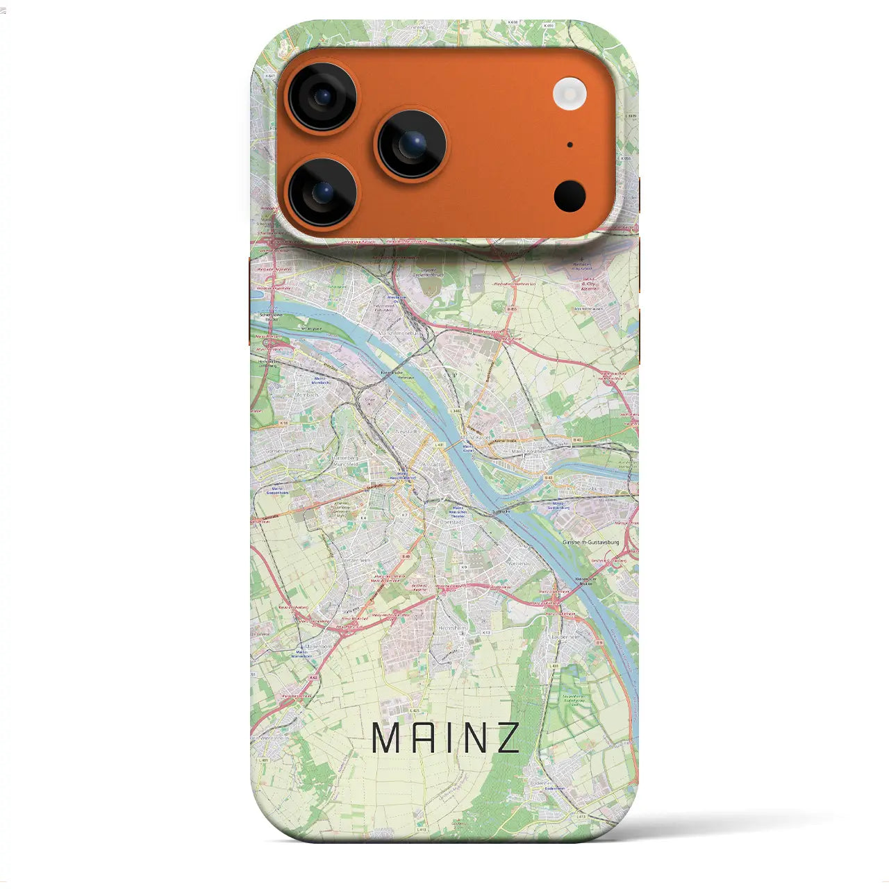 【マインツ(ドイツ)】地図柄iPhoneケース(バックカバータイプ)