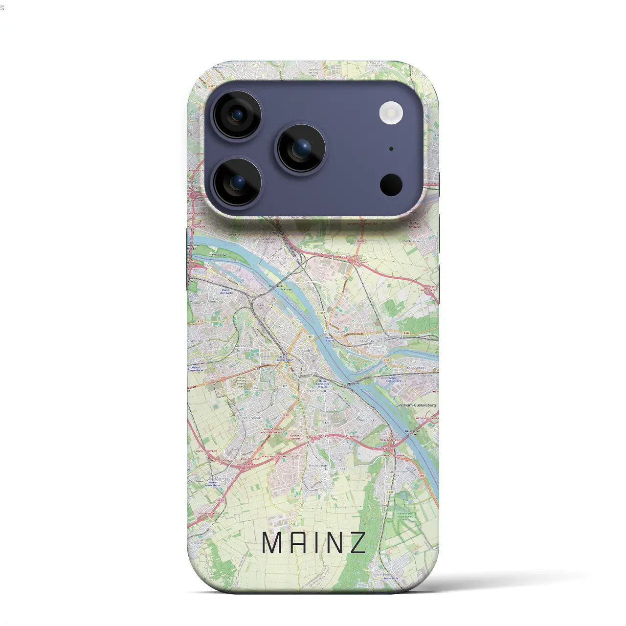 【マインツ(ドイツ)】地図柄iPhoneケース(バックカバータイプ)