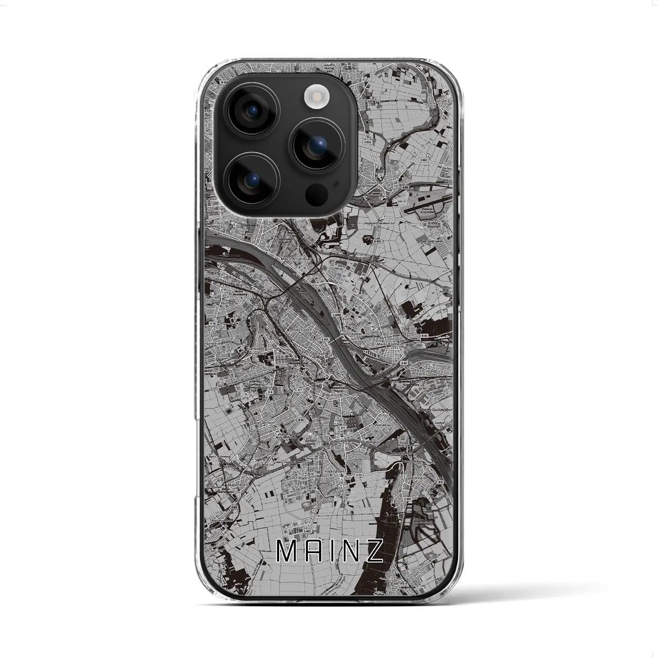 【マインツ(ドイツ)】地図柄iPhoneケース(クリアタイプ)