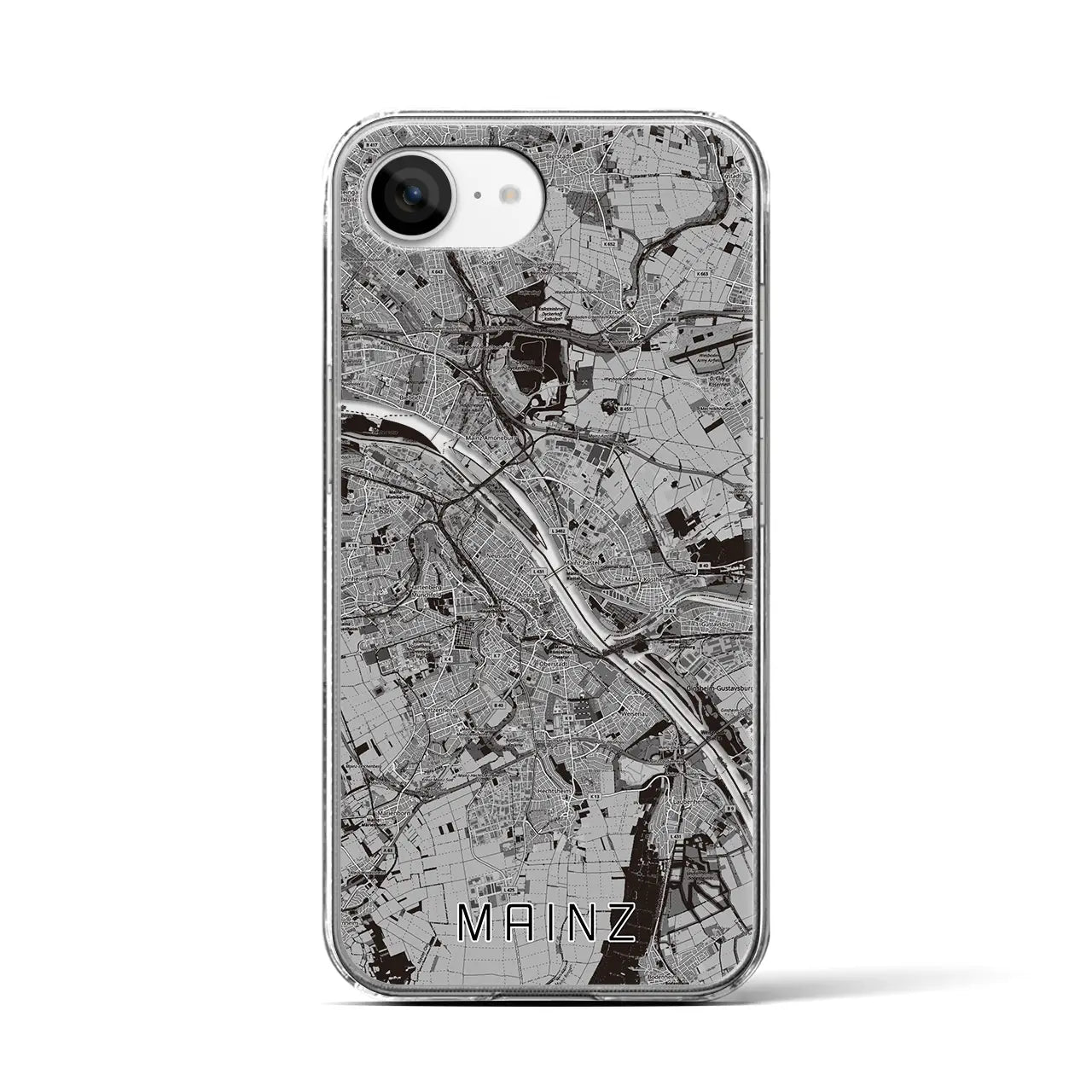 【マインツ(ドイツ)】地図柄iPhoneケース(クリアタイプ)