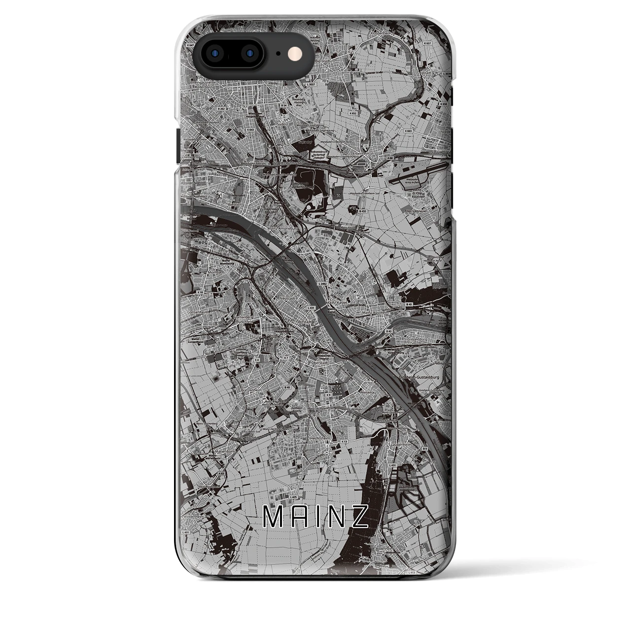 【マインツ(ドイツ)】地図柄iPhoneケース(クリアタイプ)