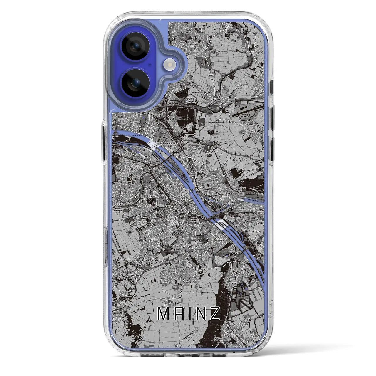【マインツ(ドイツ)】地図柄iPhoneケース(MagSafeタイプ)