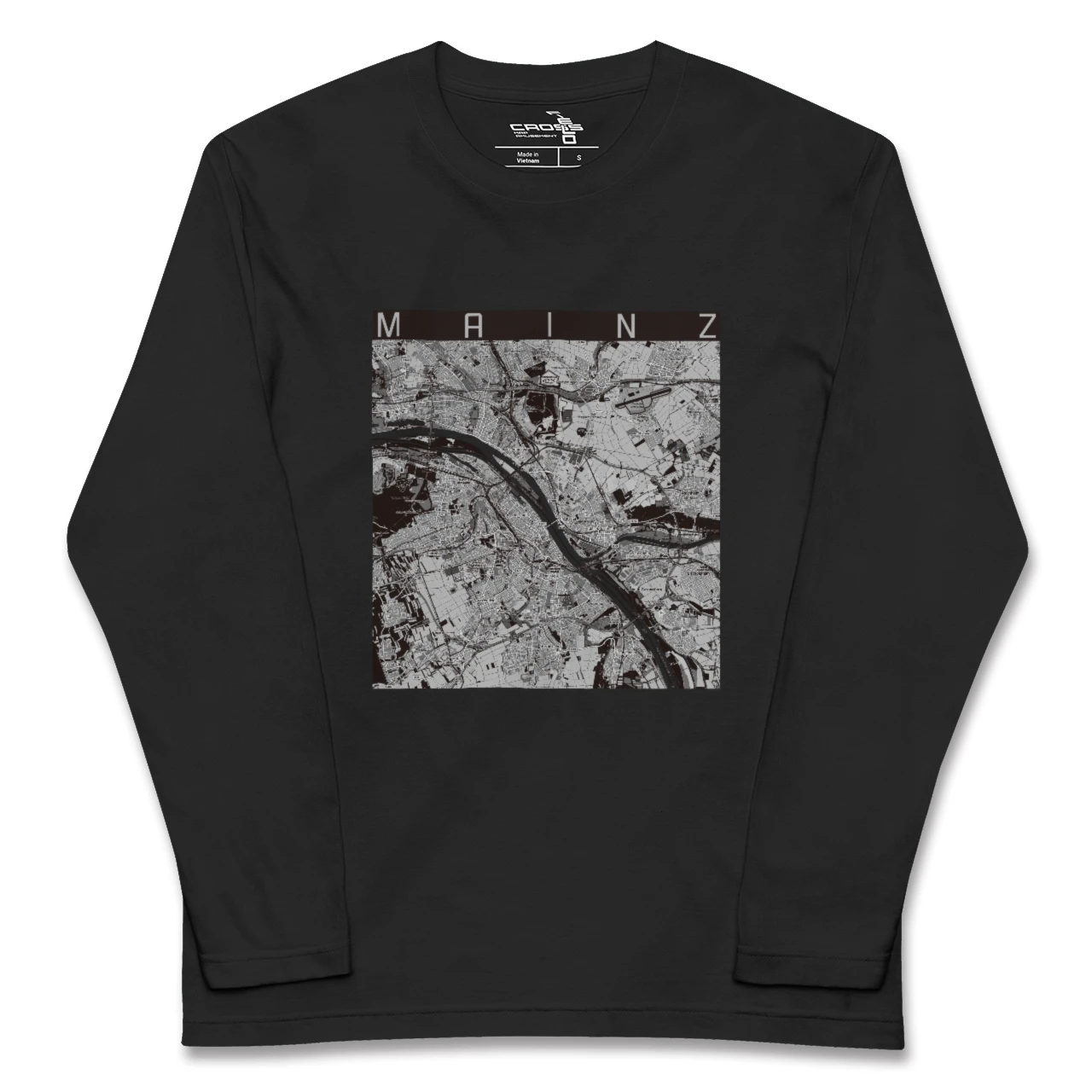 【マインツ(ドイツ)】地図柄ロングスリーブTシャツ