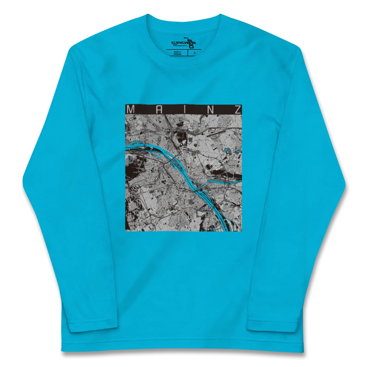 【マインツ(ドイツ)】地図柄ロングスリーブTシャツ