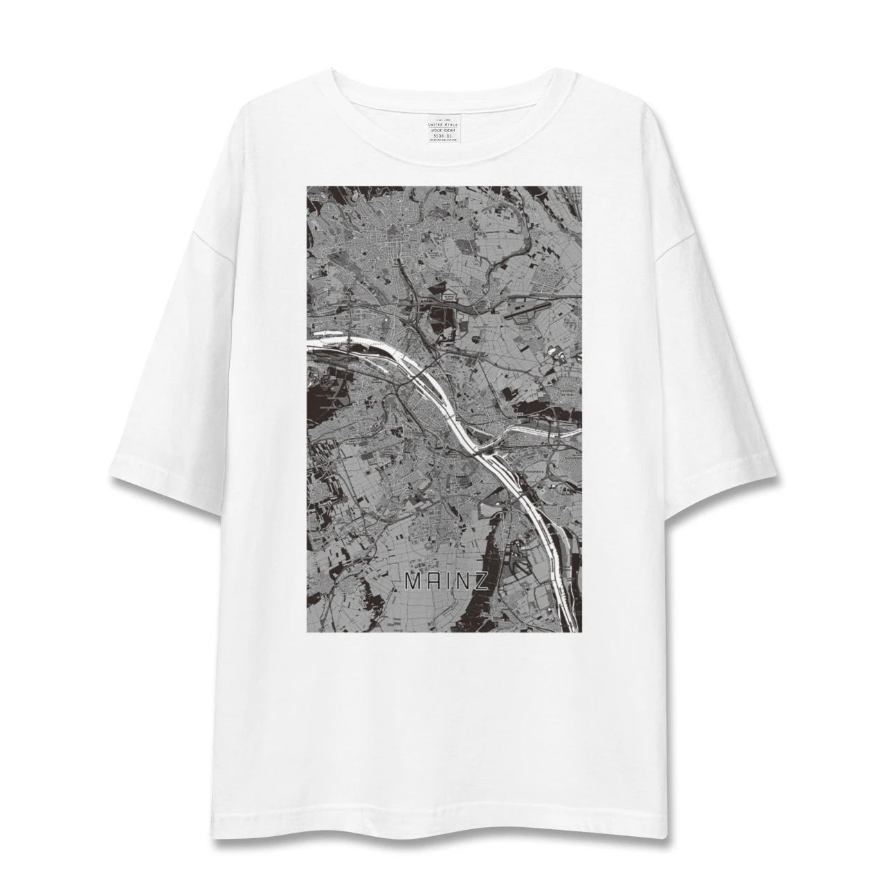 【マインツ(ドイツ)】地図柄ビッグシルエットTシャツ
