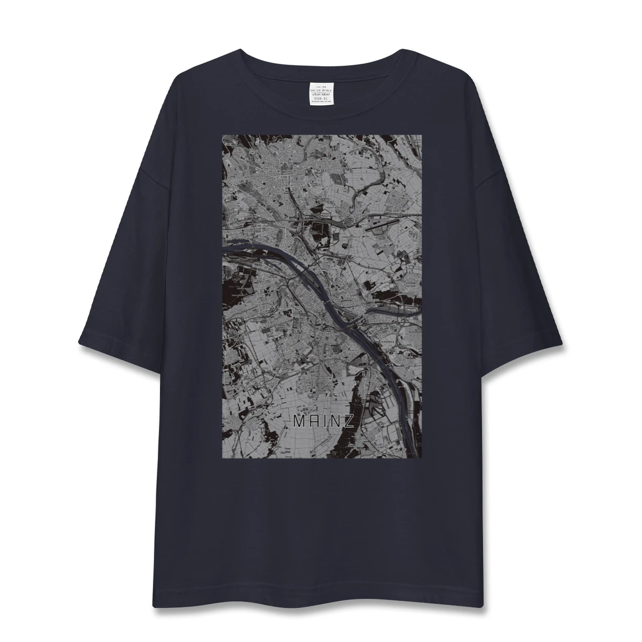 【マインツ(ドイツ)】地図柄ビッグシルエットTシャツ