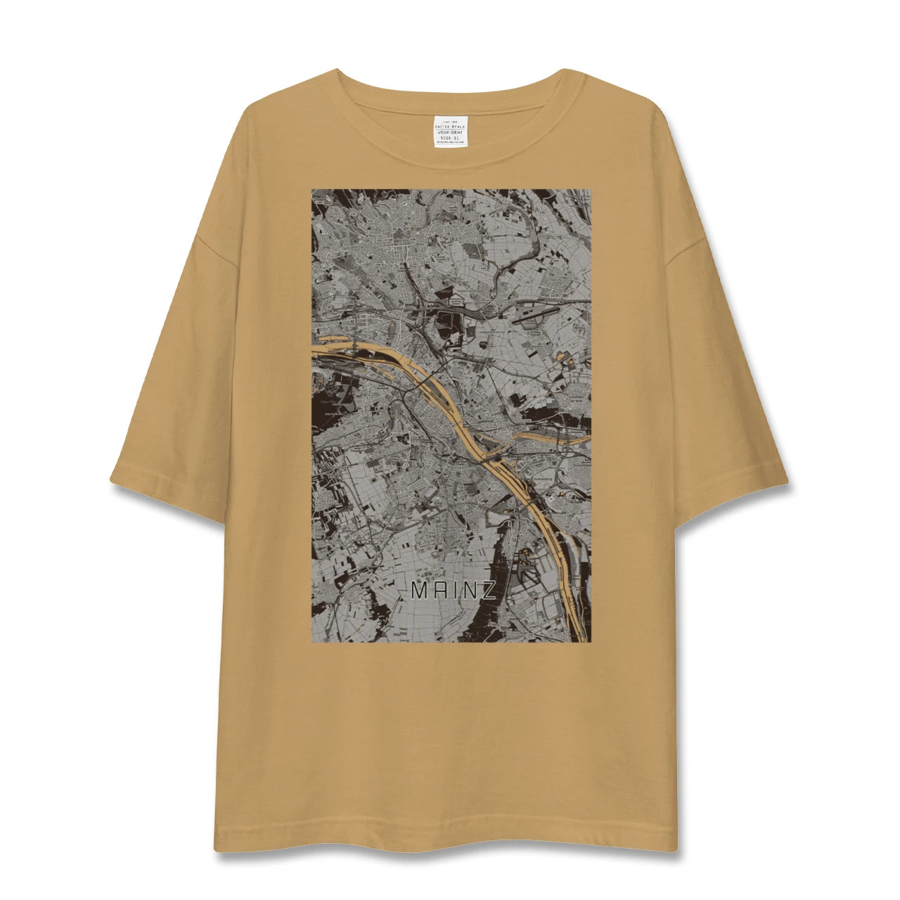 【マインツ(ドイツ)】地図柄ビッグシルエットTシャツ