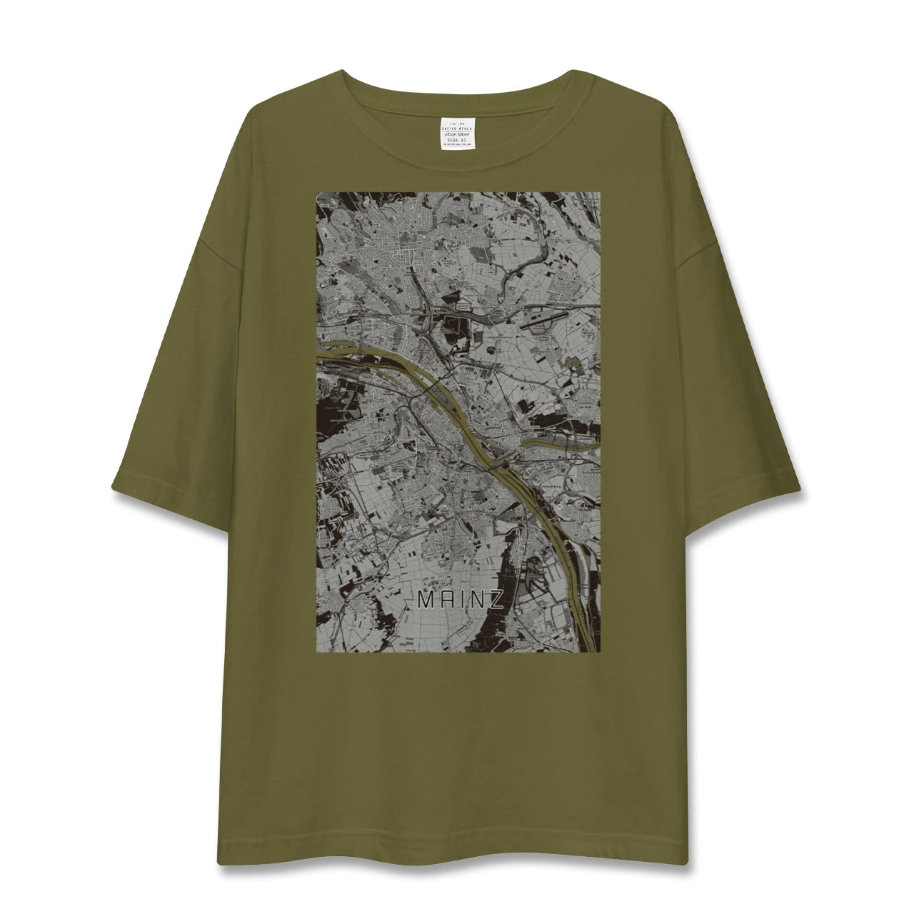 【マインツ(ドイツ)】地図柄ビッグシルエットTシャツ