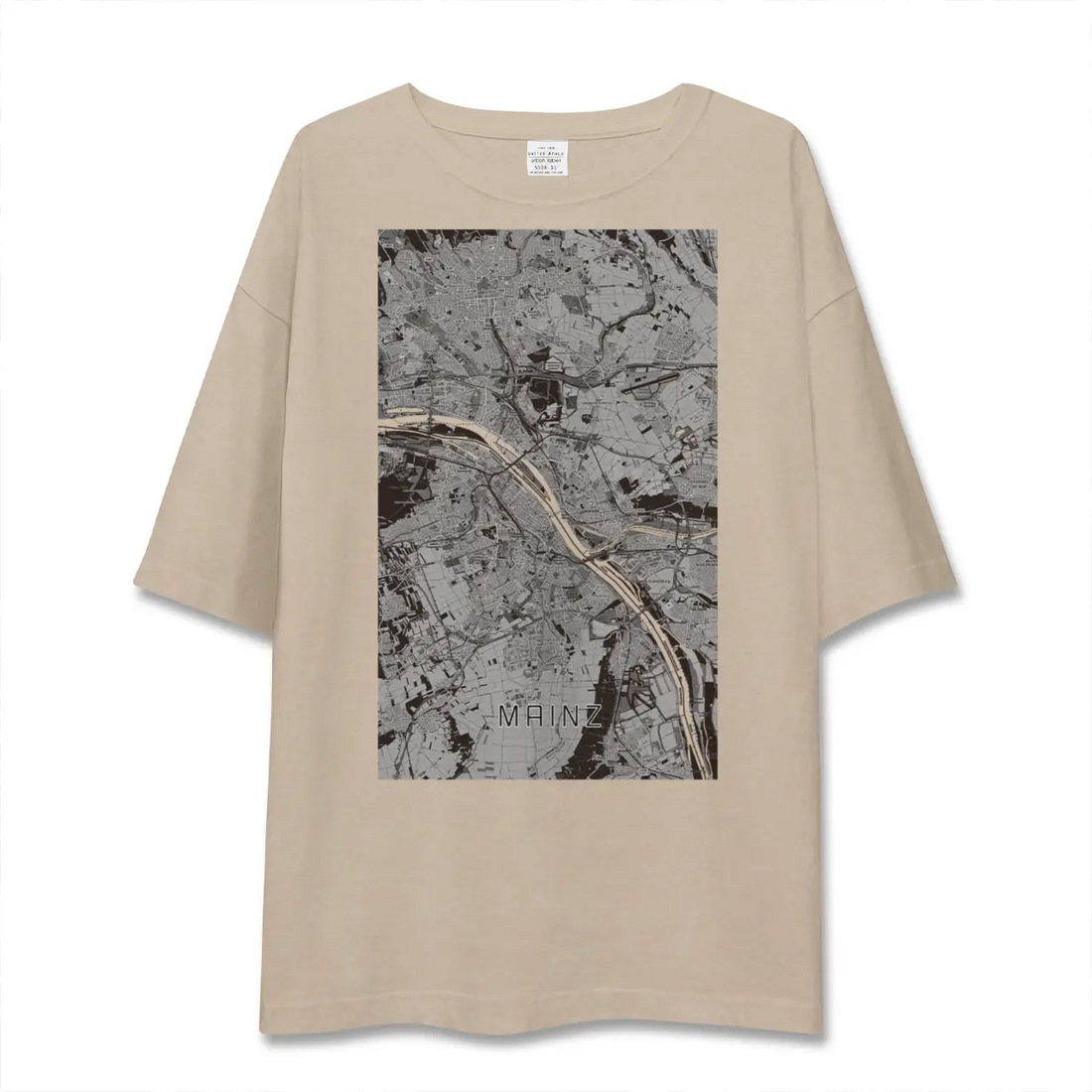 【マインツ(ドイツ)】地図柄ビッグシルエットTシャツ