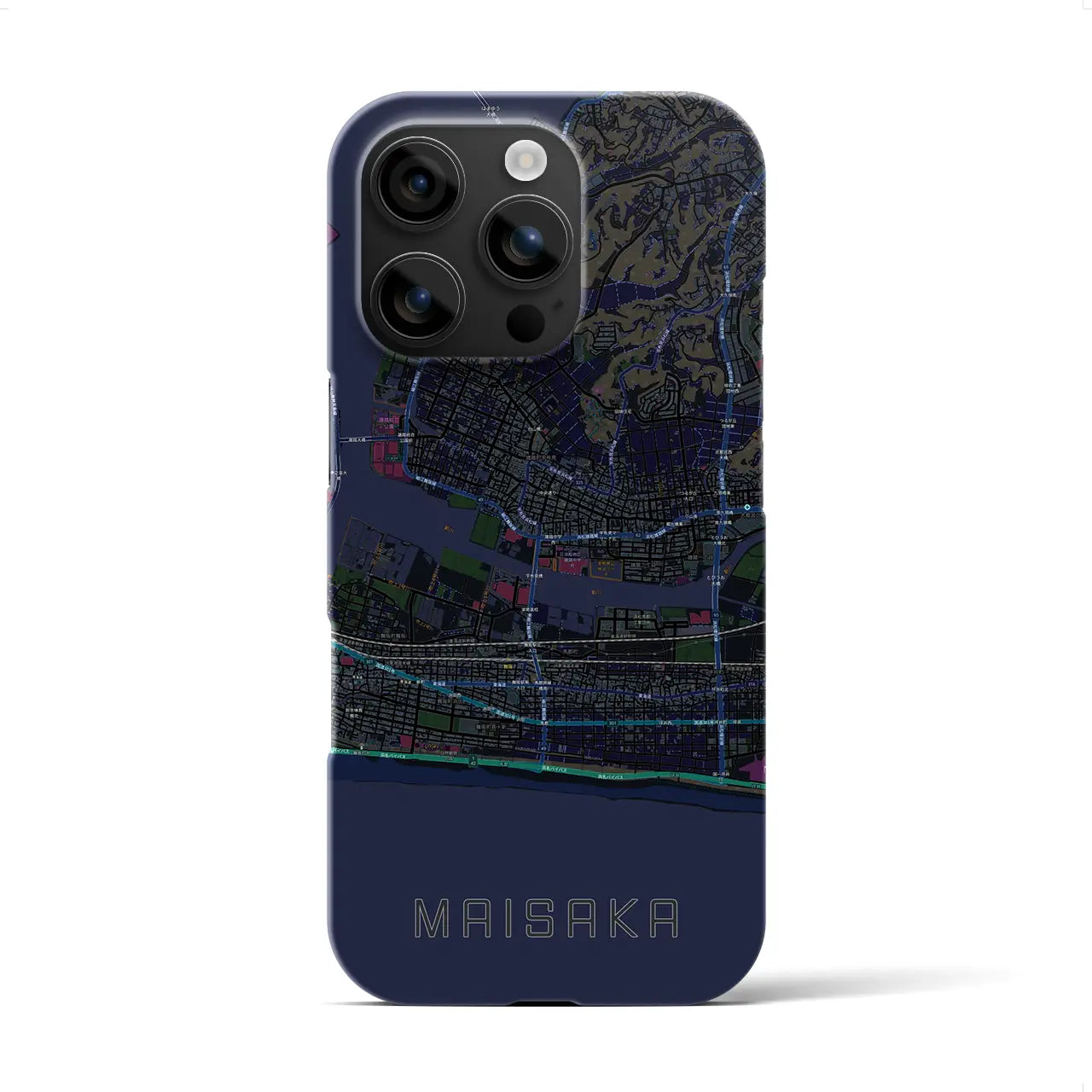 【舞阪(静岡県)】地図柄iPhoneケース(バックカバータイプ)