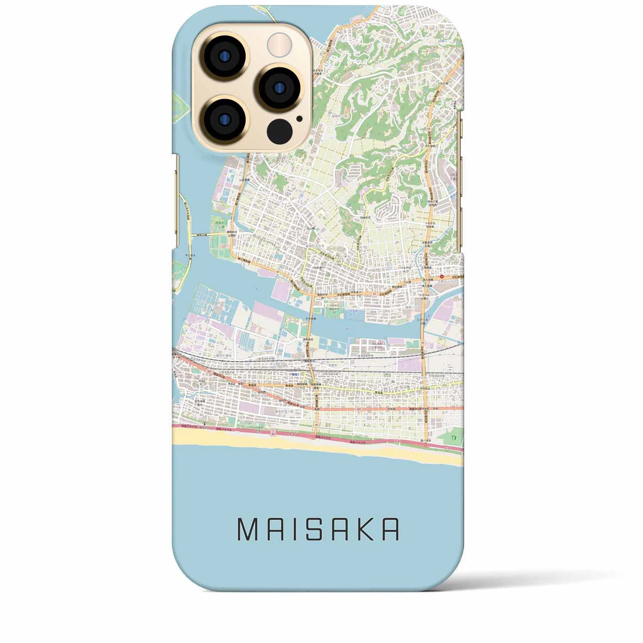 【舞阪(静岡県)】地図柄iPhoneケース(バックカバータイプ)