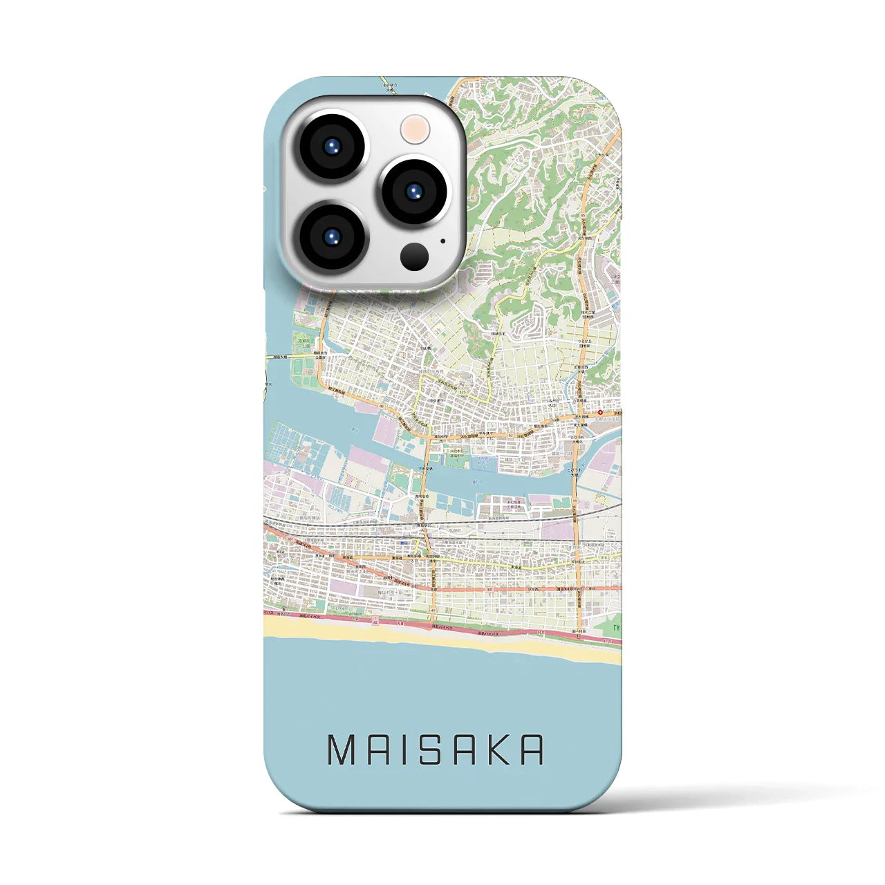 【舞阪(静岡県)】地図柄iPhoneケース(バックカバータイプ)