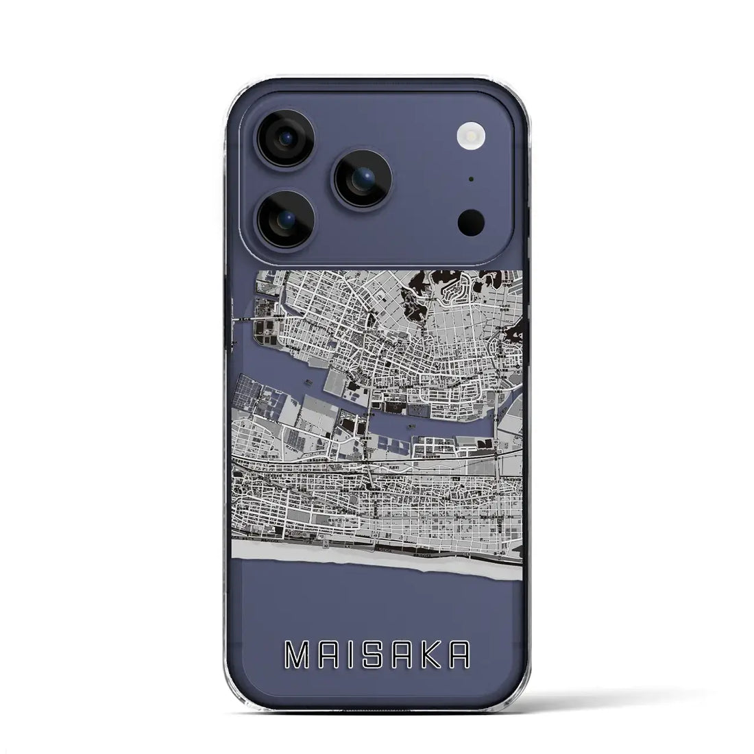 【舞阪(静岡県)】地図柄iPhoneケース(クリアタイプ)