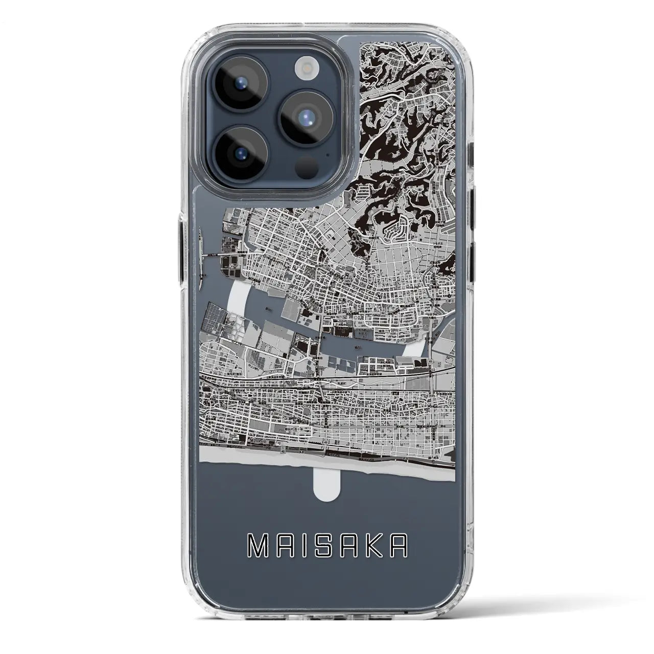 【舞阪(静岡県)】地図柄iPhoneケース(MagSafeタイプ)