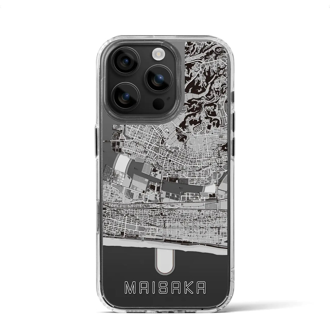 【舞阪(静岡県)】地図柄iPhoneケース(MagSafeタイプ)