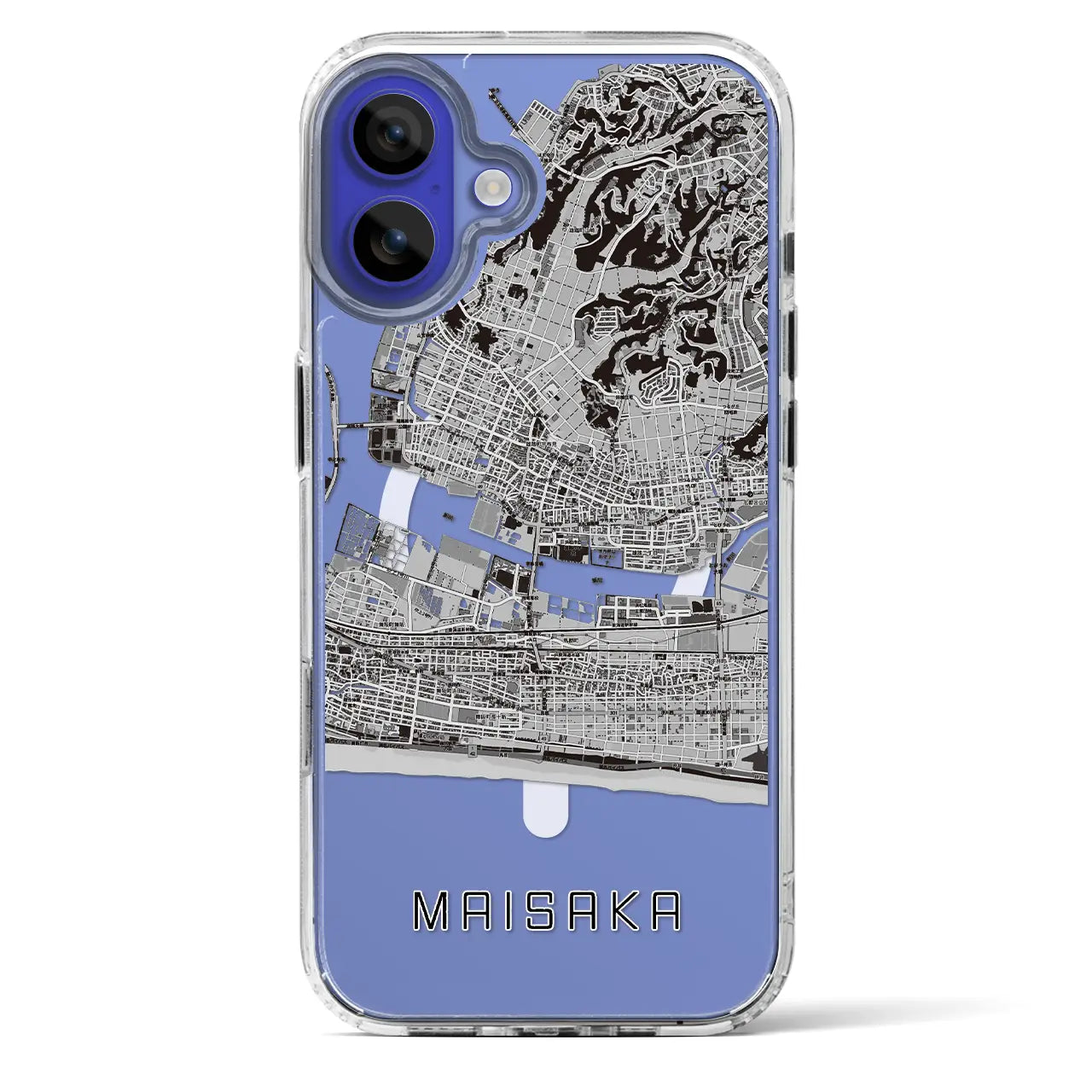 【舞阪(静岡県)】地図柄iPhoneケース(MagSafeタイプ)