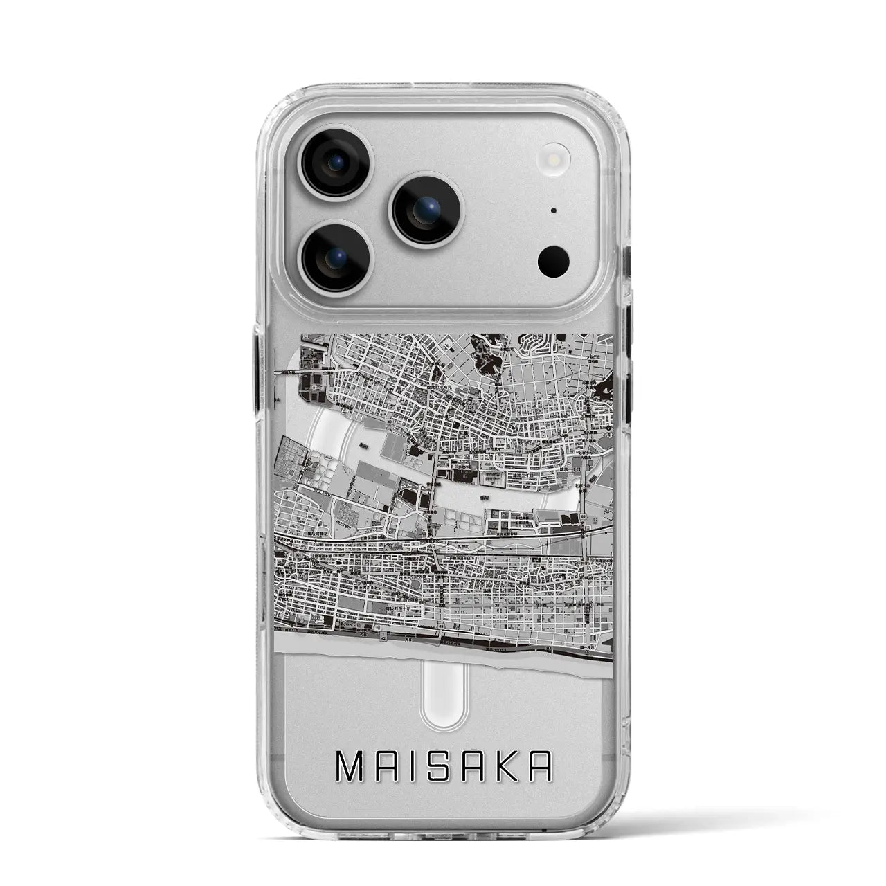 【舞阪(静岡県)】地図柄iPhoneケース(MagSafeタイプ)