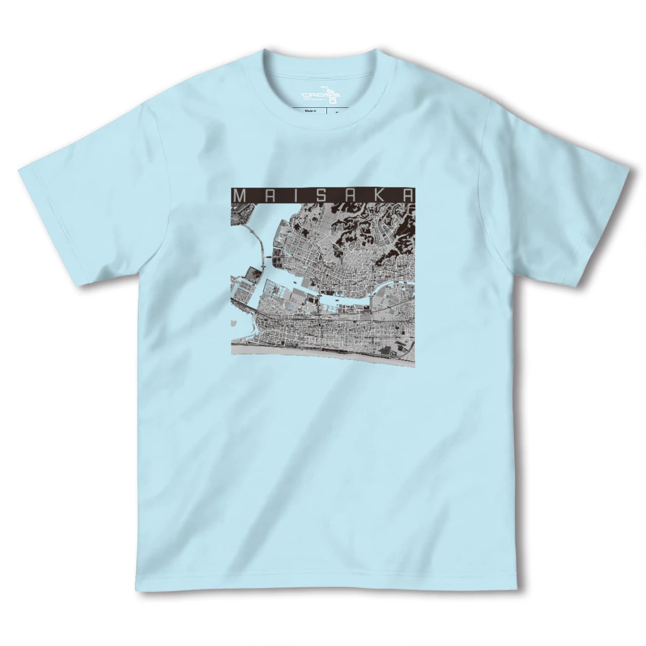 【舞阪(静岡県)】地図柄ヘビーウェイトTシャツ