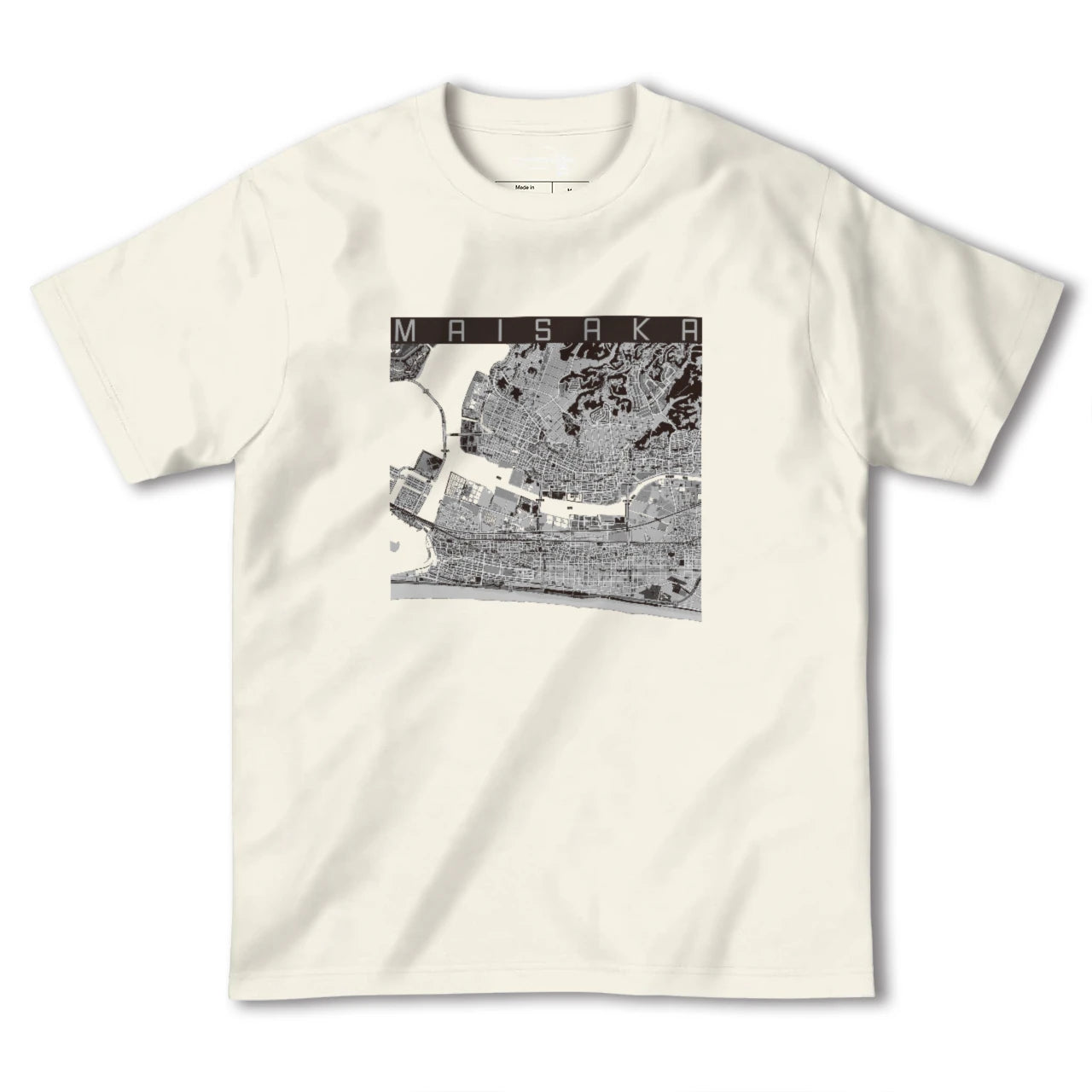 【舞阪(静岡県)】地図柄ヘビーウェイトTシャツ