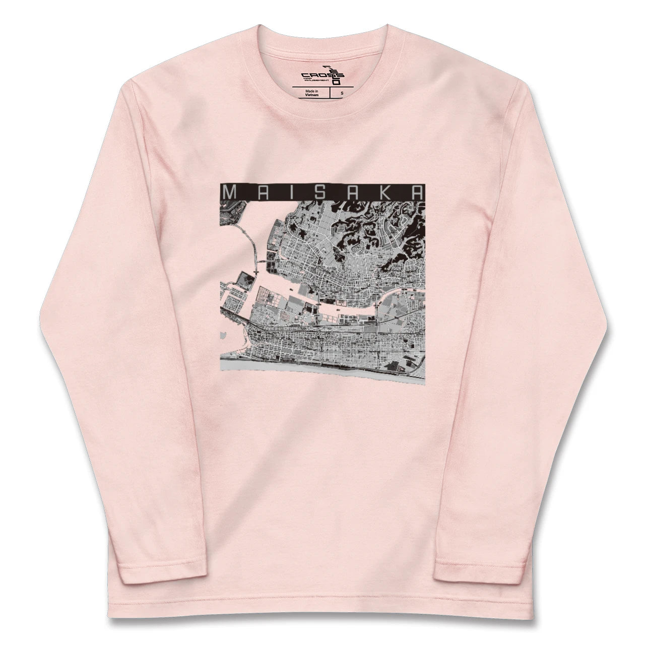 【舞阪(静岡県)】地図柄ロングスリーブTシャツ