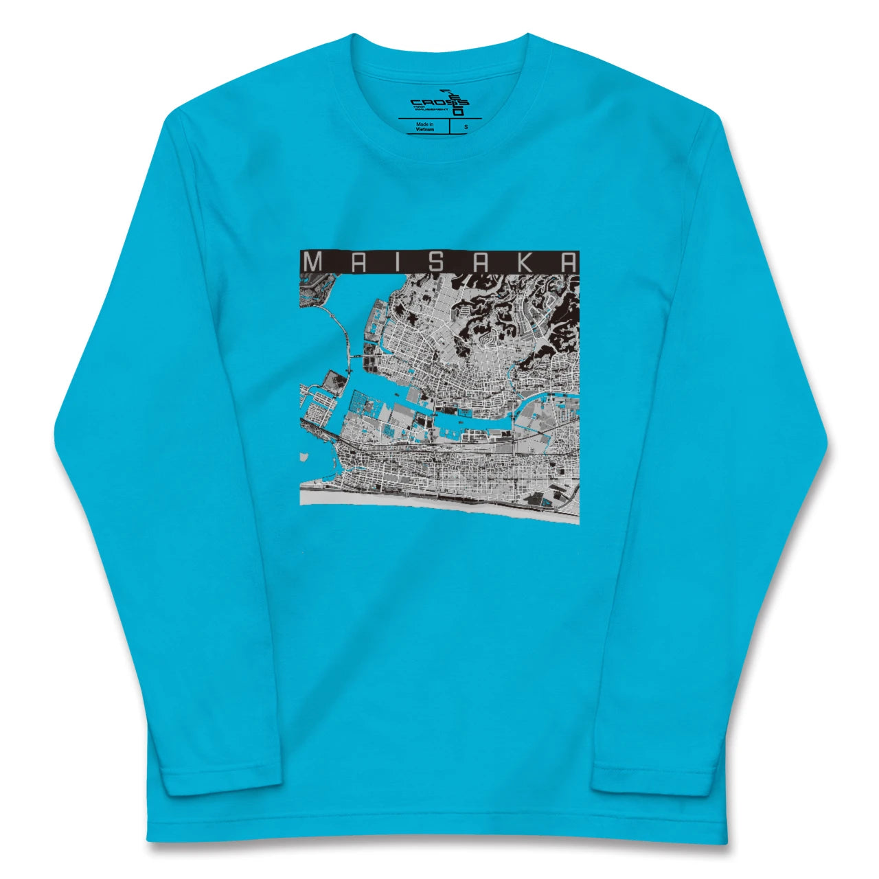 【舞阪(静岡県)】地図柄ロングスリーブTシャツ