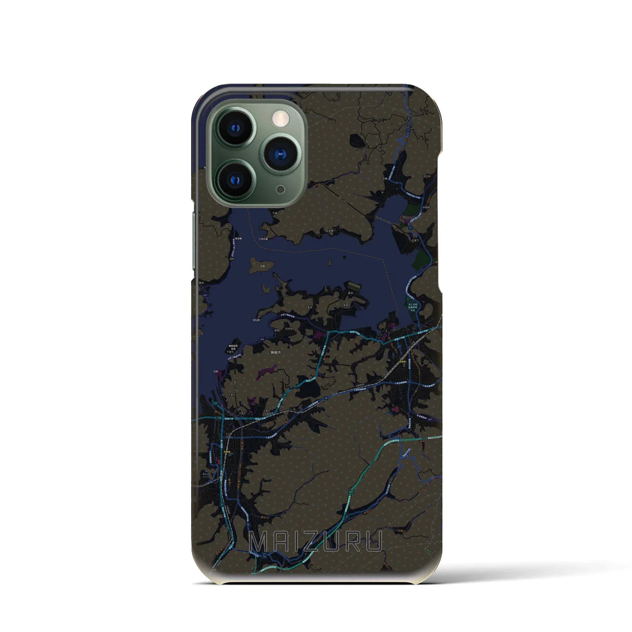 【舞鶴(京都府)】地図柄iPhoneケース(バックカバータイプ)