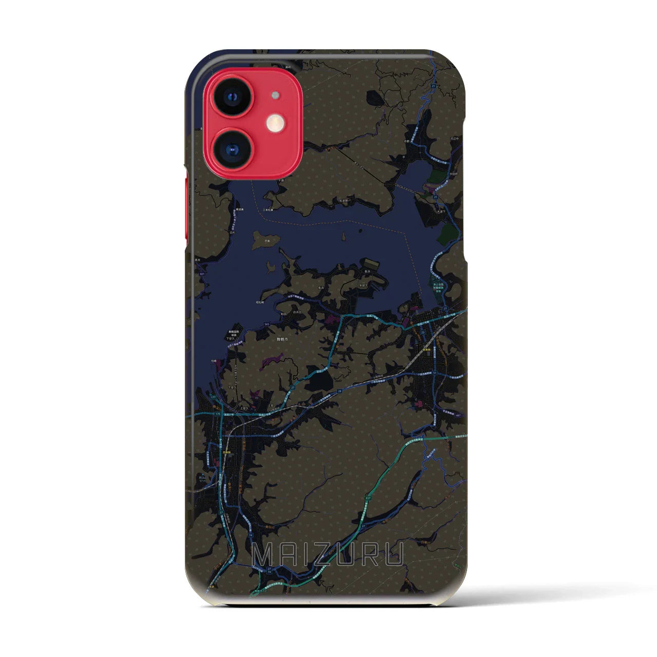 【舞鶴(京都府)】地図柄iPhoneケース(バックカバータイプ)